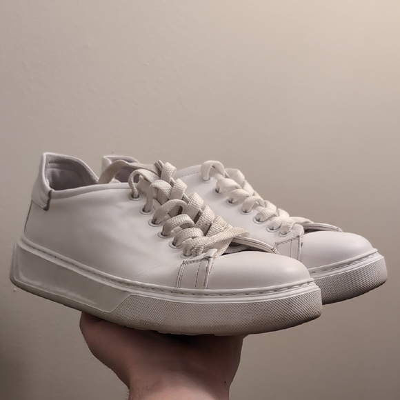 Luca Del Forte "JOAO" White Fat Sole Sneakers - Picture 1 of 9